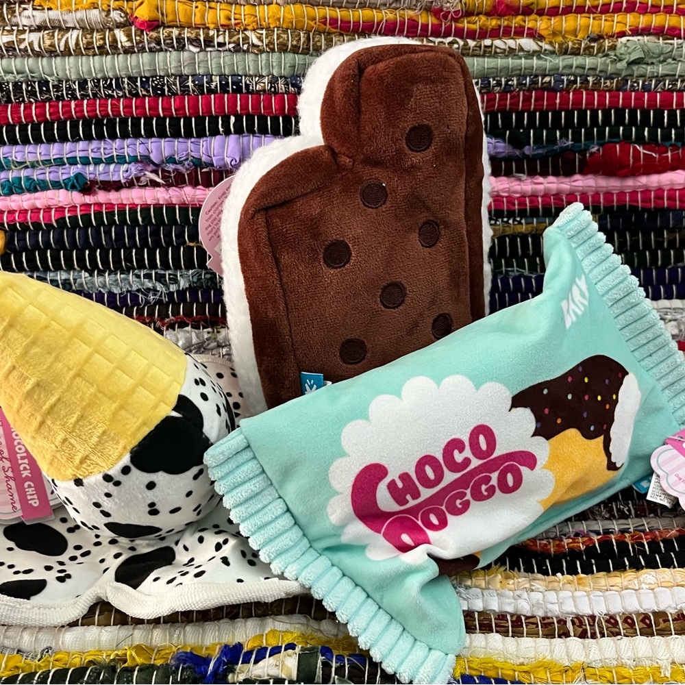 Barkbox 3pc Ice Cream Dog Toys Set